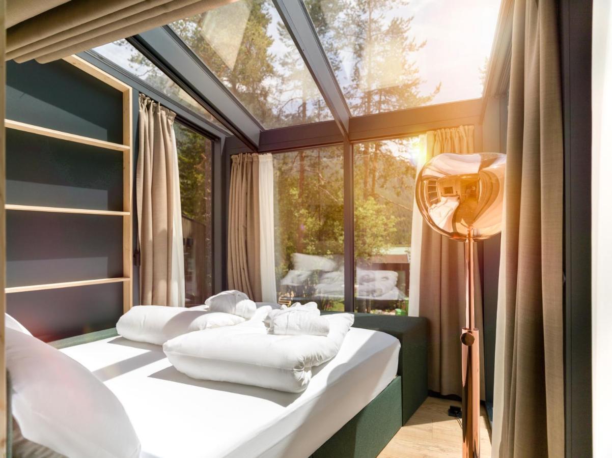 Skyview Chalets Am Camping Toblacher See المظهر الخارجي الصورة