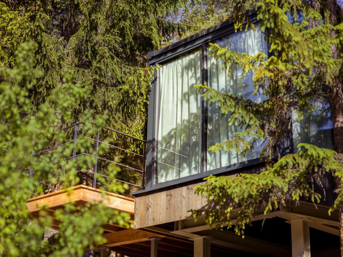 Skyview Chalets Am Camping Toblacher See المظهر الخارجي الصورة