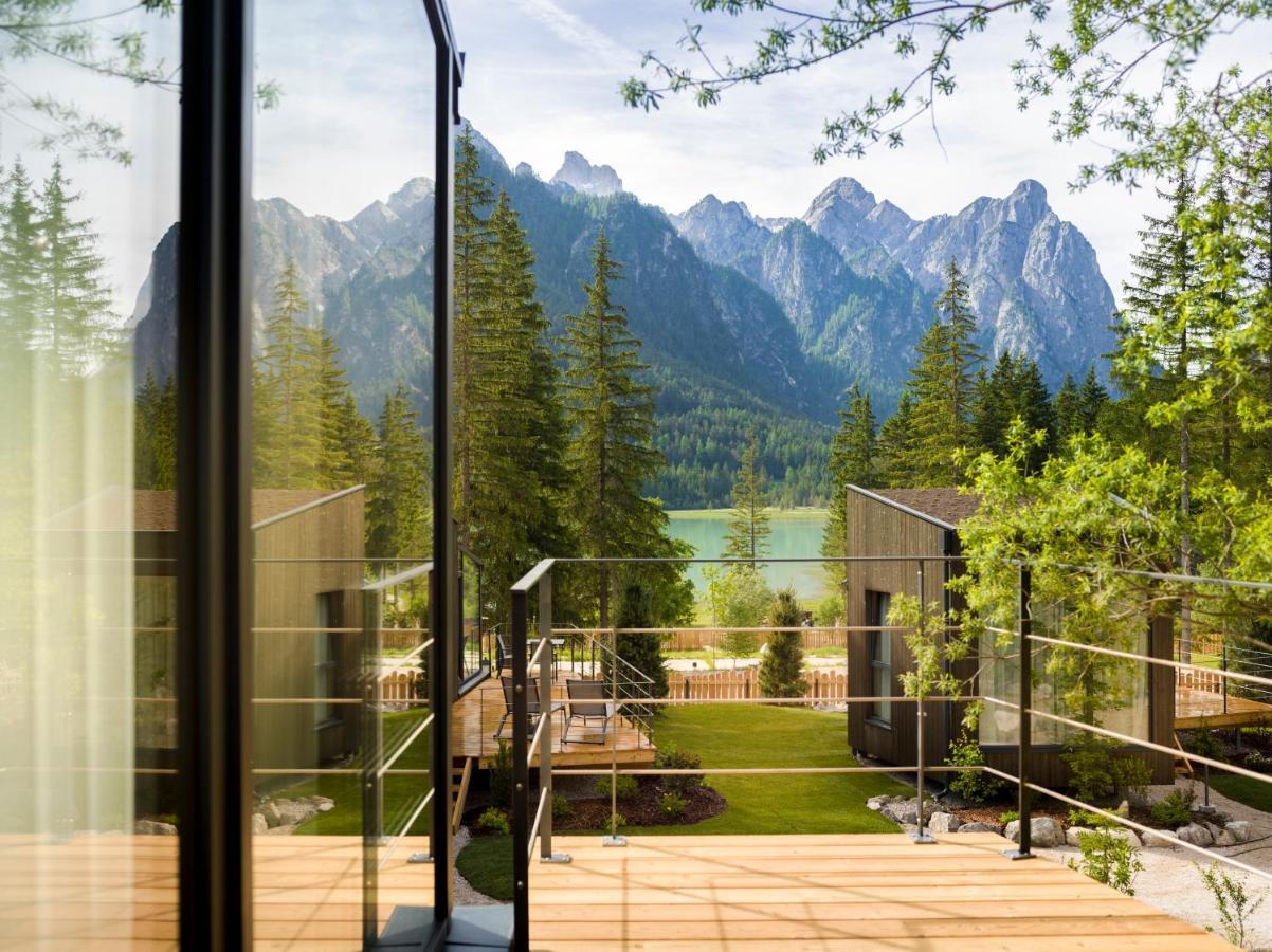 Skyview Chalets Am Camping Toblacher See المظهر الخارجي الصورة