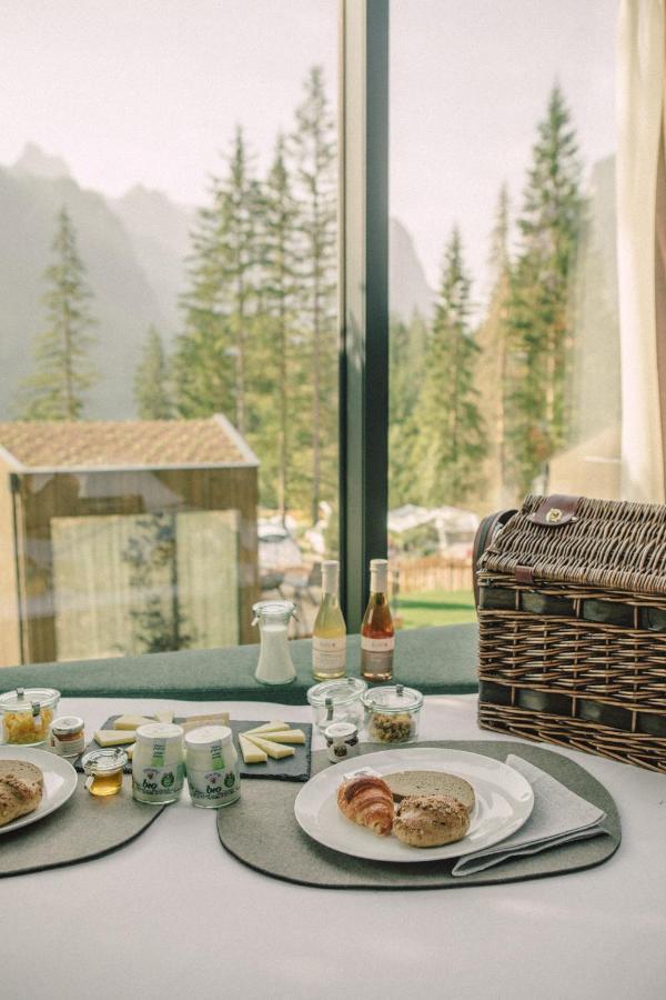 Skyview Chalets Am Camping Toblacher See المظهر الخارجي الصورة