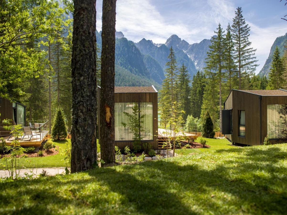 Skyview Chalets Am Camping Toblacher See المظهر الخارجي الصورة