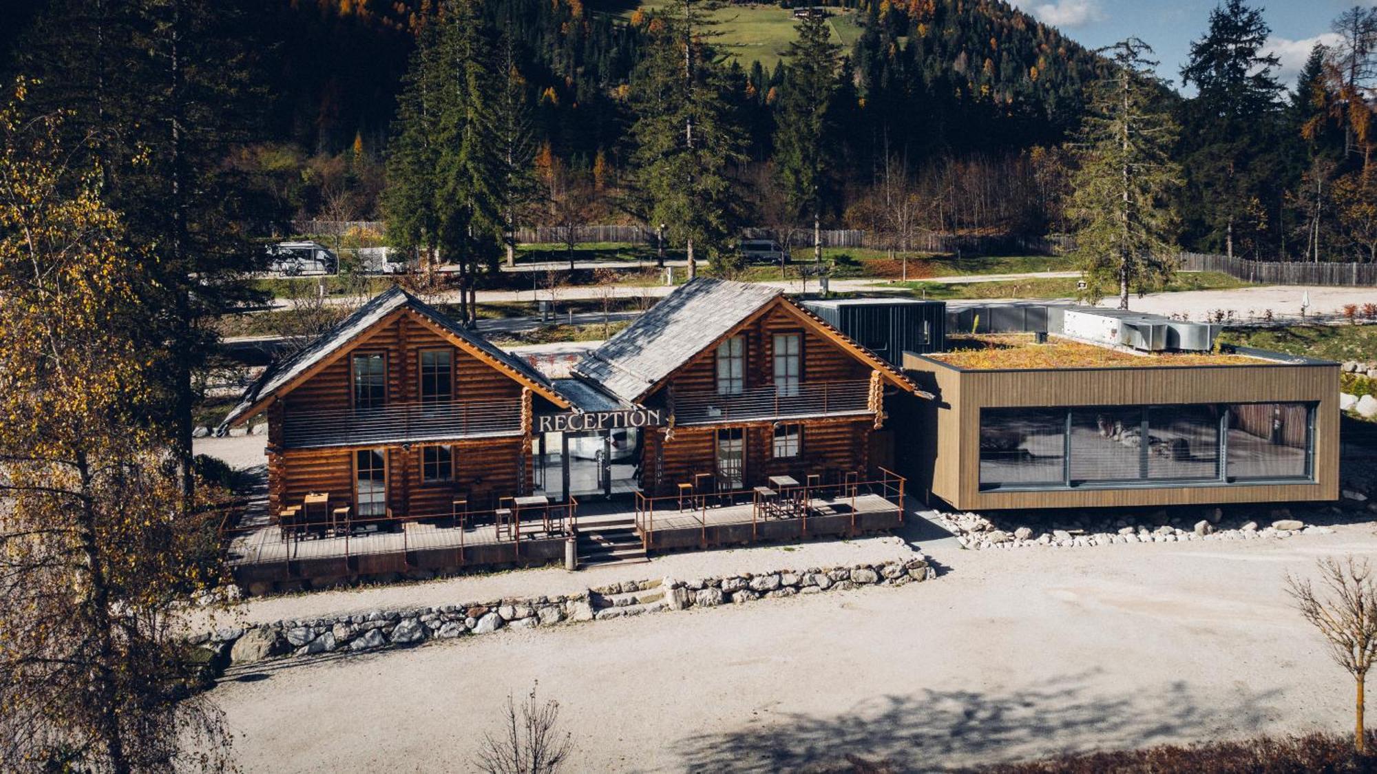 Skyview Chalets Am Camping Toblacher See المظهر الخارجي الصورة
