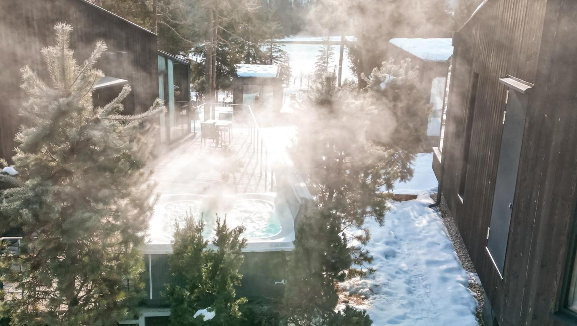 Skyview Chalets Am Camping Toblacher See المظهر الخارجي الصورة